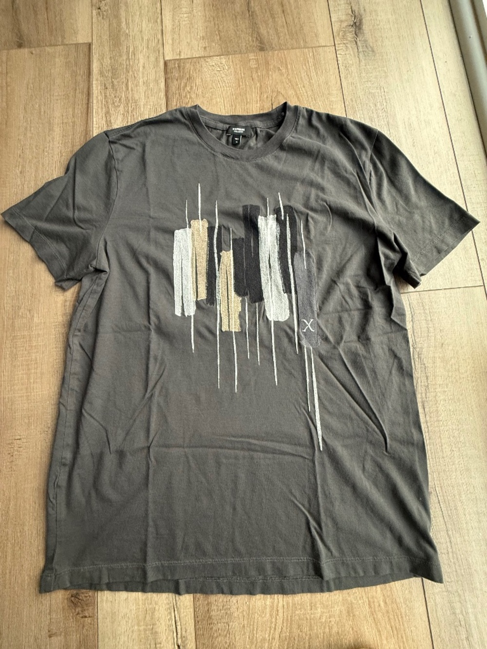 Embroidered Paint Swatch Graphic Perfect Pima T-Shirt Medium